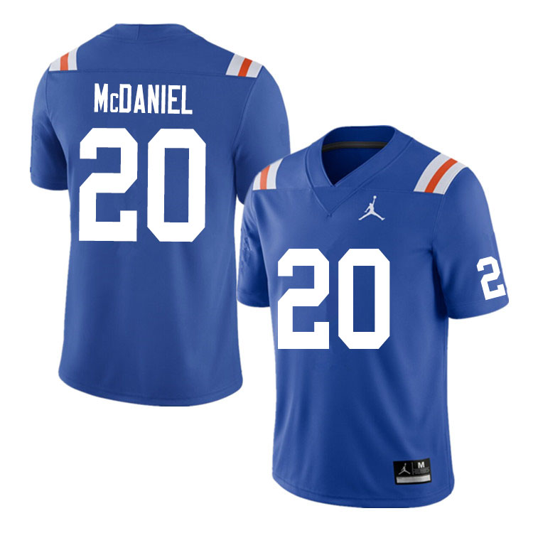 Men #20 Mordecai McDaniel Florida Gators College Football Jerseys Sale-Throwback